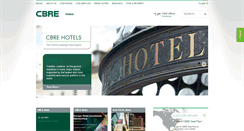 Desktop Screenshot of cbrehotels.com